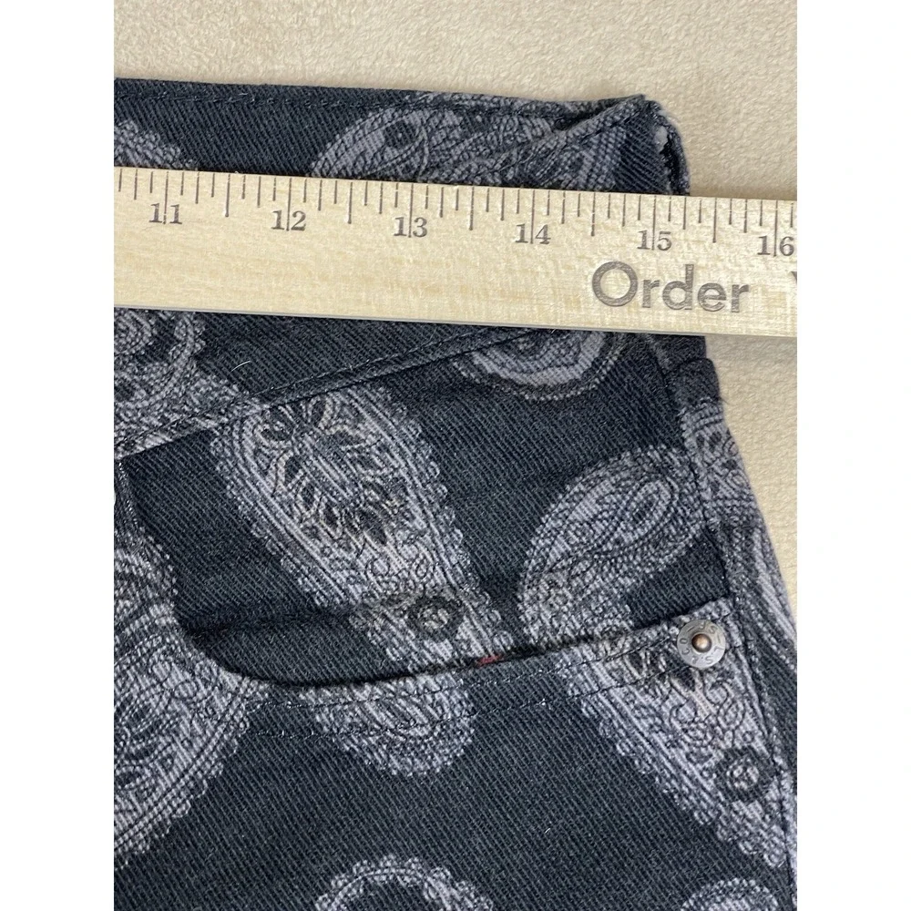 Levis Jeans Mens 29x30 Black 512 Paisley‎ Denim Casual Denim Tapered Adult